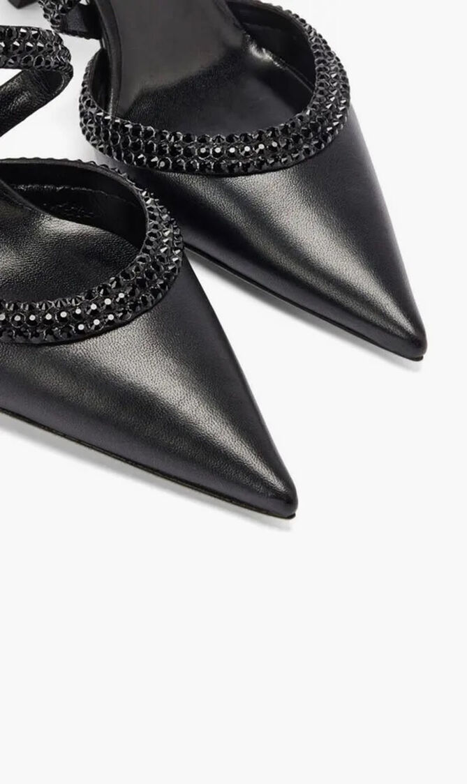 BLACK LAMB-SATINJET STRASS