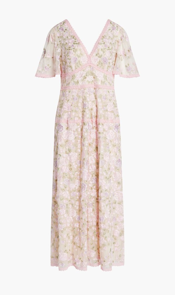LAVENDER ROSE ANKLE GOWN