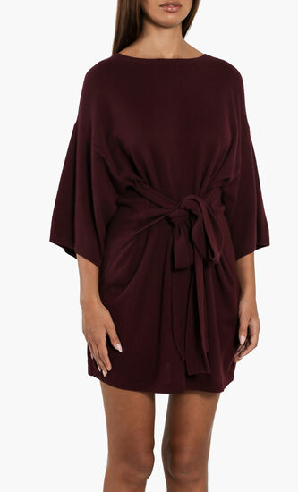 Olympy Tie Front Knitted Tunic