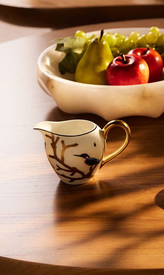 Aux Oiseaux Milk Pitcher Gold