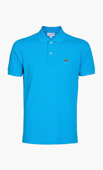 Ribbed Collared Polo T-Shirt