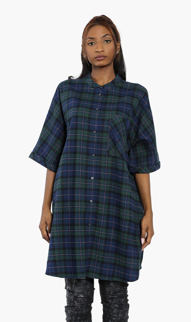 Plaid tunic shirt online dress