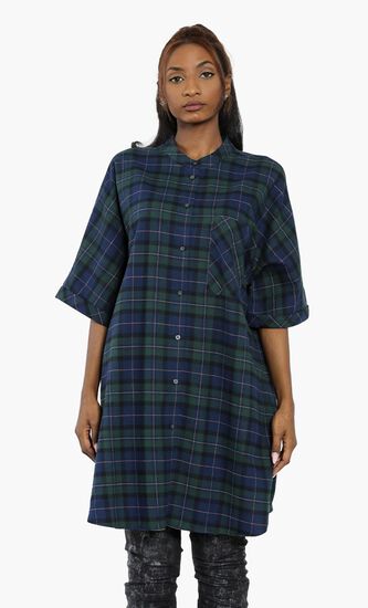 Plaid Tunic Top