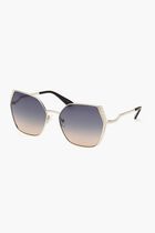METAL SUN GLASSES F GOLDOTHER GRADIENT BLUE