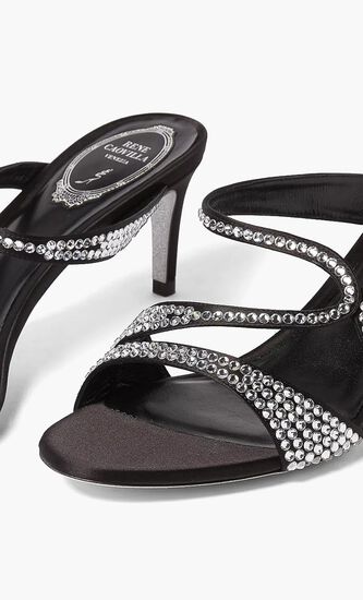 Lace Pointed Toe Kitten Heel