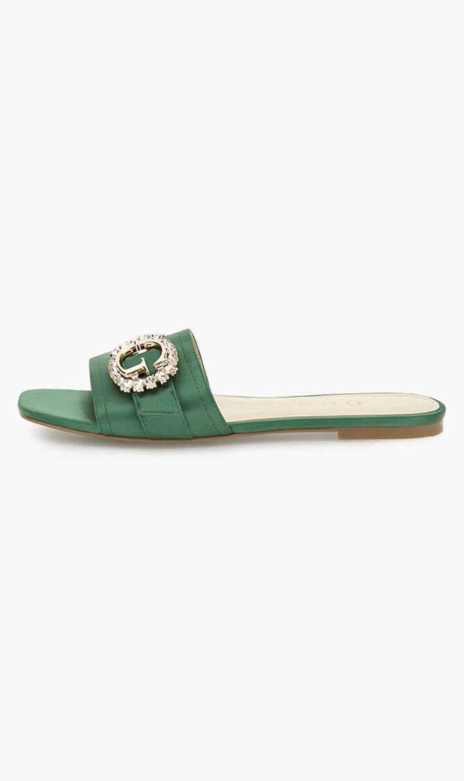 Ramadan Satin Buckle Flat Sandals