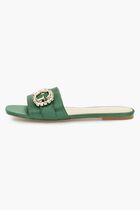 Ramadan Satin Buckle Flat Sandals
