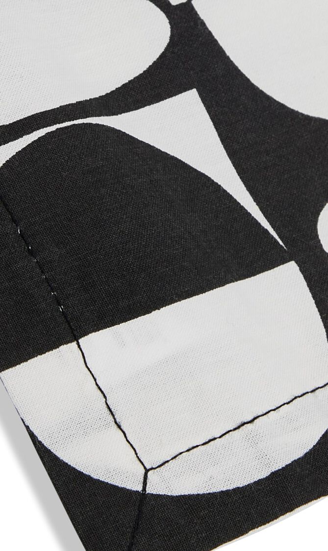 JNR VALLAURIS NAPKIN - SET OF 4 - BLACKWHITE