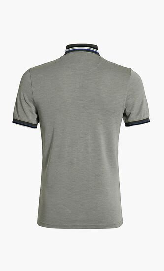 Striped Collar Polo T-Shirt