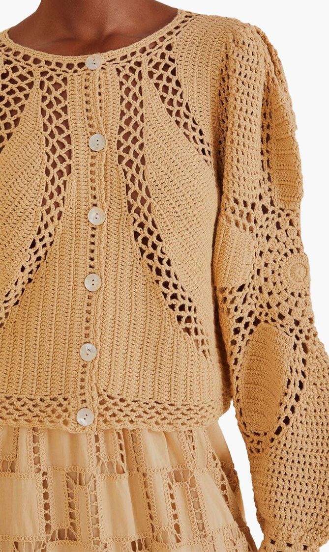 Flower Crochet Cardigan