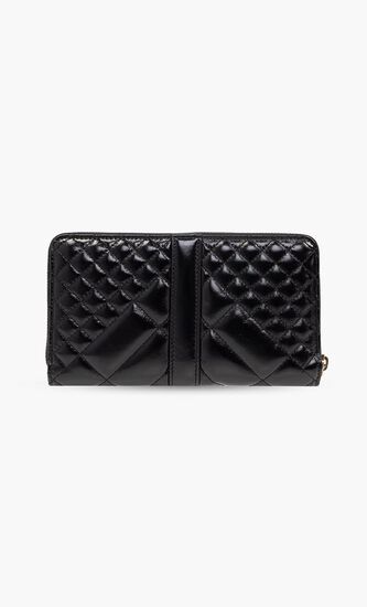Zip Around Wallet Quilted Calf Leather