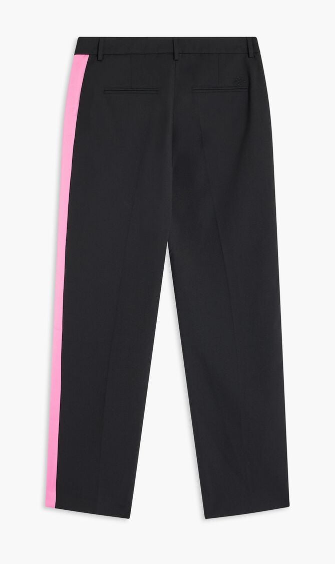 Satin Panel Tailored Pants Satin Panel Tailored Pants