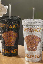BLACK Travel mug with Medusa