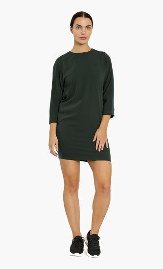 Crew-Neck Flowy Dress