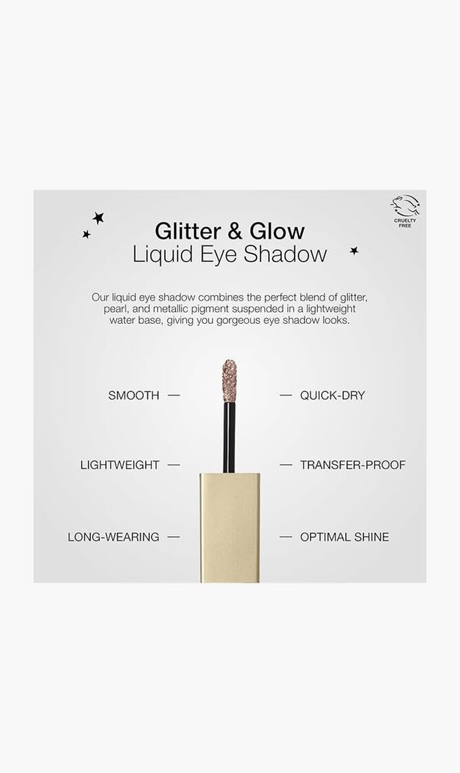 GLITTER AND GLOW EYE SHADOW - ROSE GOLD RETRO