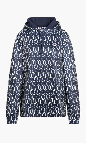 HOODIE WITH PIPING DETAILS