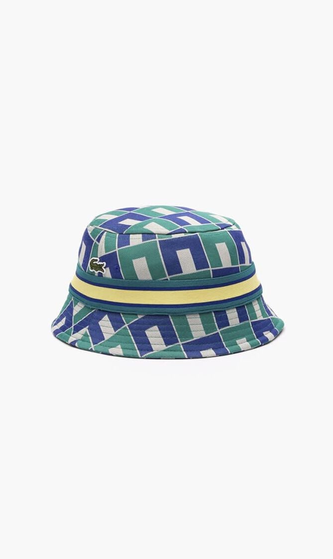 Interlock Jacquard Patterned Bucket Hat
