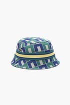 Interlock Jacquard Patterned Bucket Hat