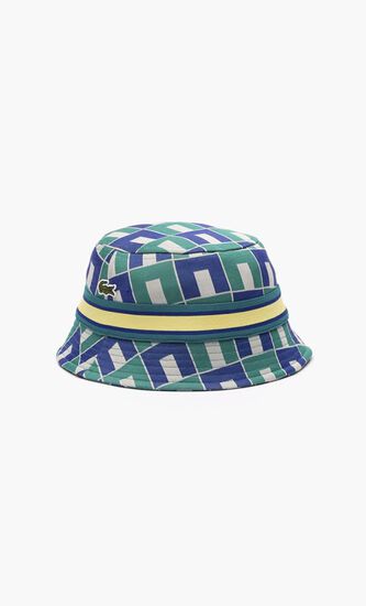 Interlock Jacquard Patterned Bucket Hat