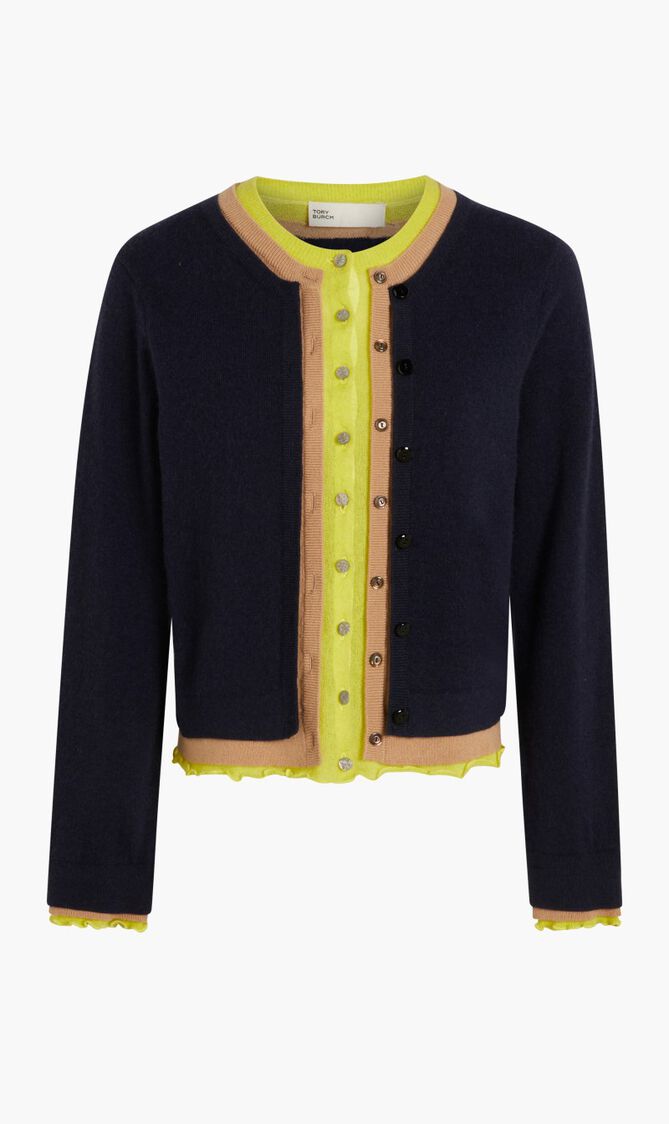 TRIPLE-LAYER CASHMERE CARDIGAN