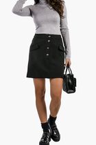 Mini Elegant Skirt with Buttons