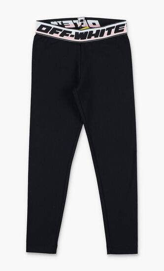LOGO BAND LEGGINGS BLACK BLACK