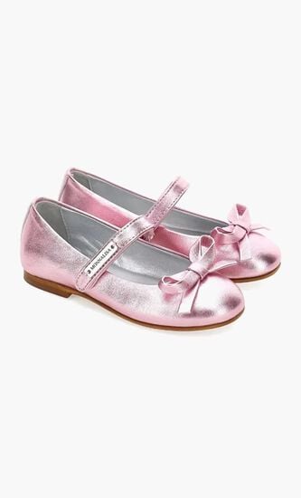 Mary Jane Metallic Flat Shoes