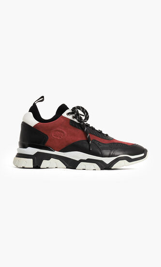Colourblock Leather Sneakers
