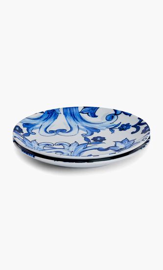 Blu Mediterraneo Fiore Piccolo Dessert Plate Round 19cm Set Of 2