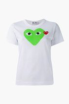 Contrast Heart Print T-shirt