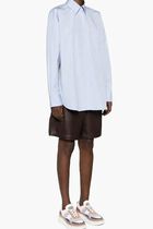 CHIFFON BACK OVERSIZED SHIRT