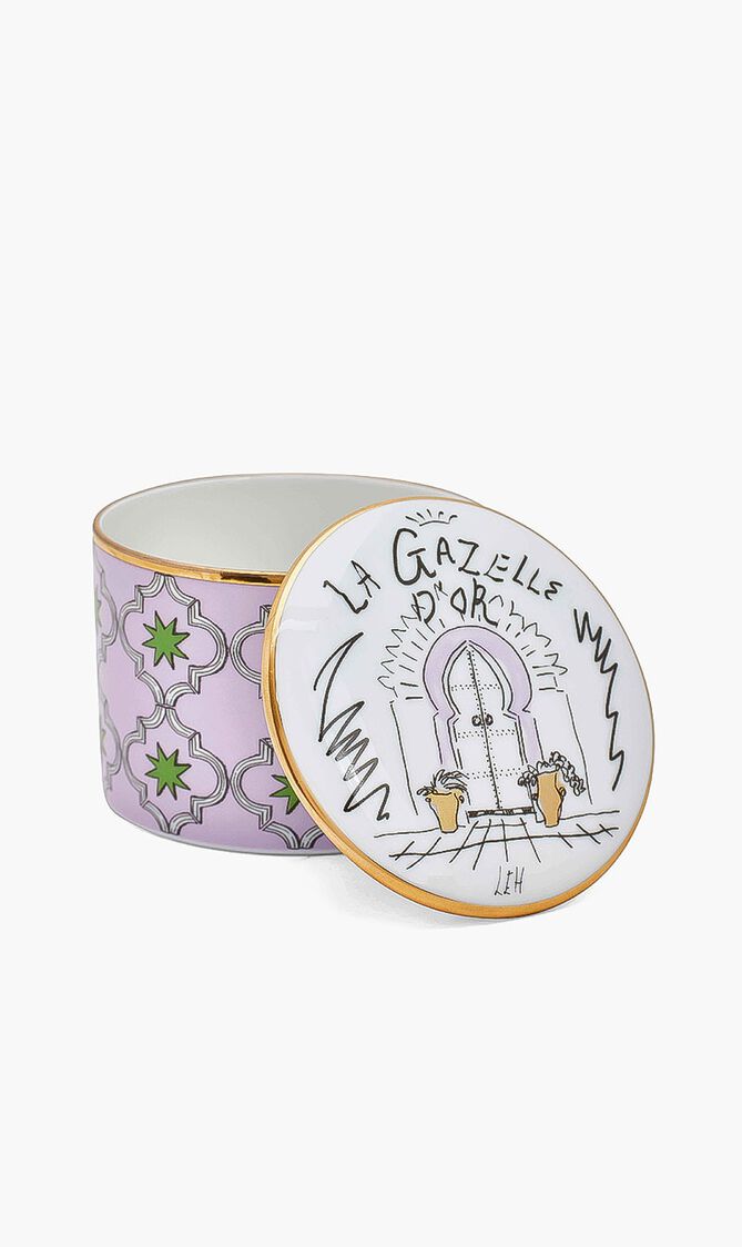 Porcelain Box La Gazelle D'or