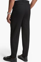 Stretch Wool Flannel Belted Trousers