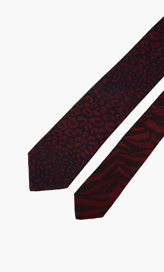 Printed Narrow Silk Tie