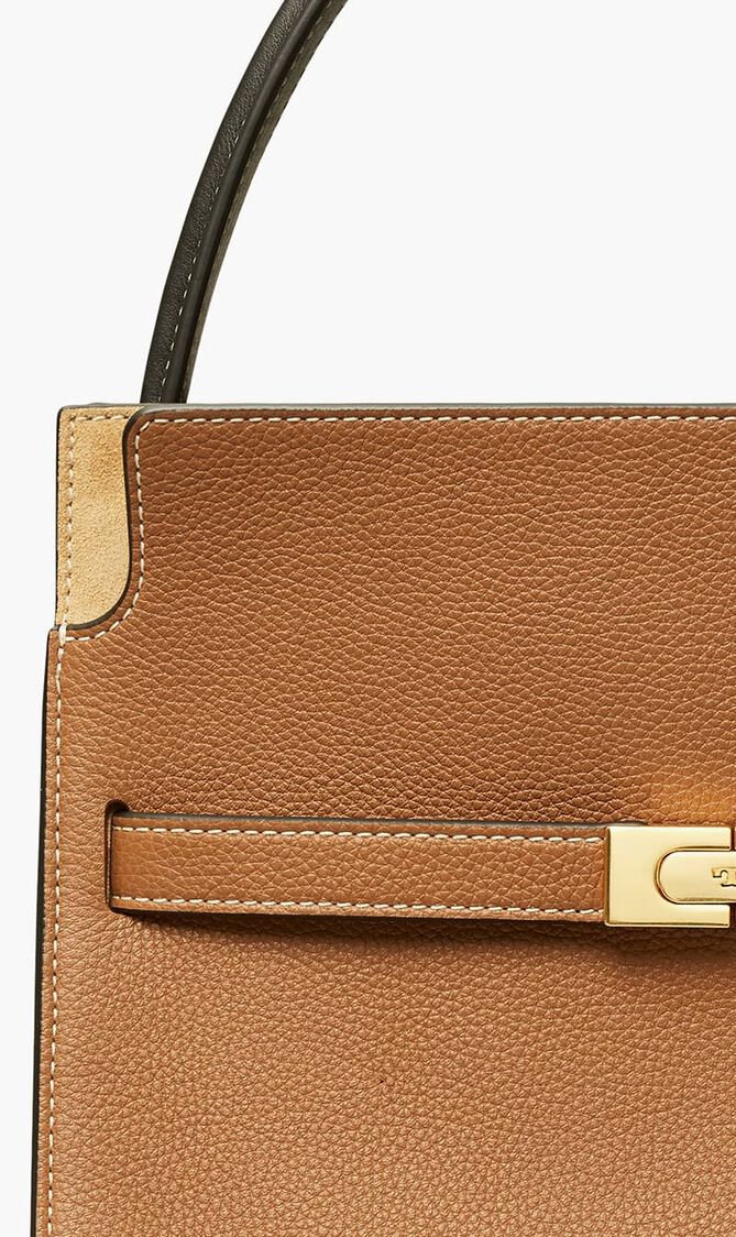 LEE RADZIWILL PEBBLED SMALL DOUBLE BAG