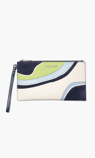 Jet Set Travel Large Patchwork Wristlet