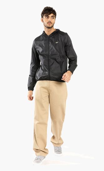 Lacoste SPORT Hooded Water-Resistant Jacket