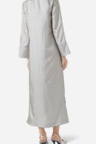 T Monogram Print Silk Kaftan