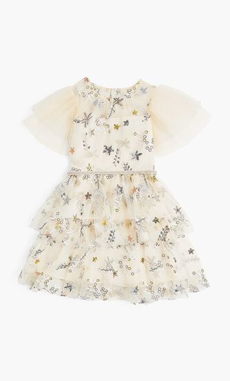 Star Mesh Midi Dress