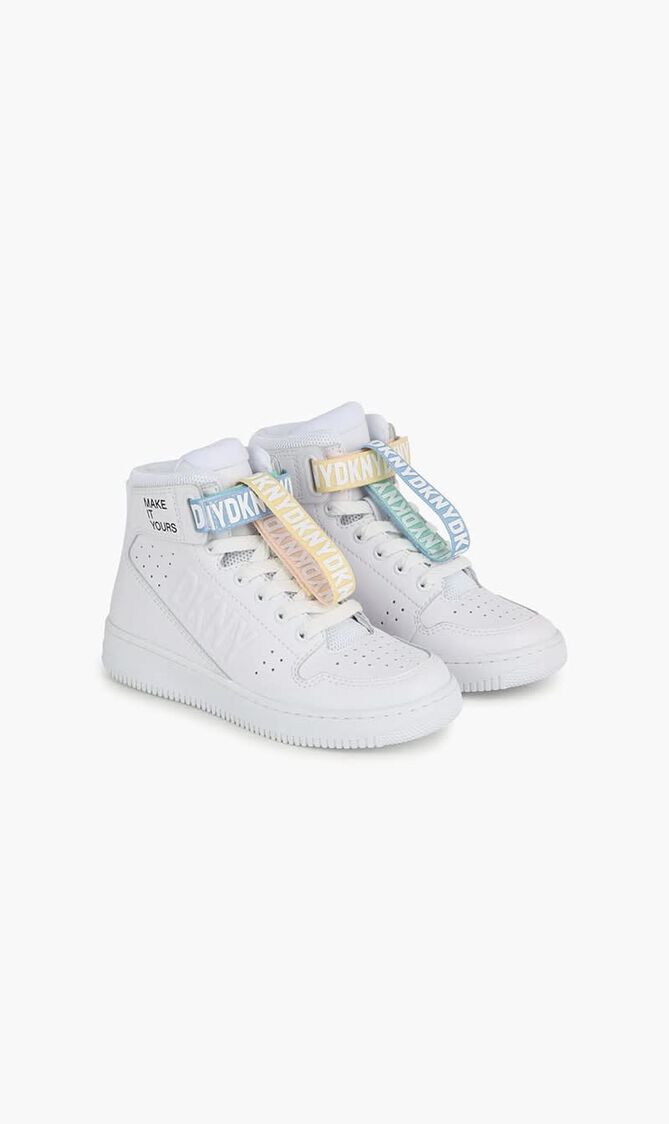 Logo Tape High Top Sneakers
