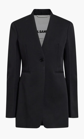 W JACKET 02 TM COMPACT WOOL GRAIN DE POUDRE