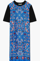 Silk Front Sweater Dress