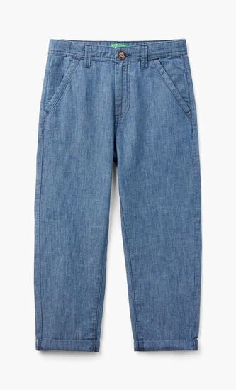 Linen Blend Chino Pants