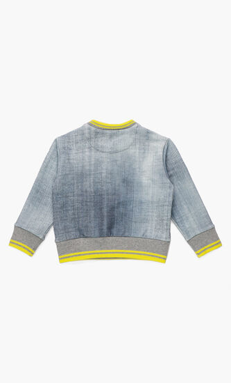 Logo Denim Sweatshirt