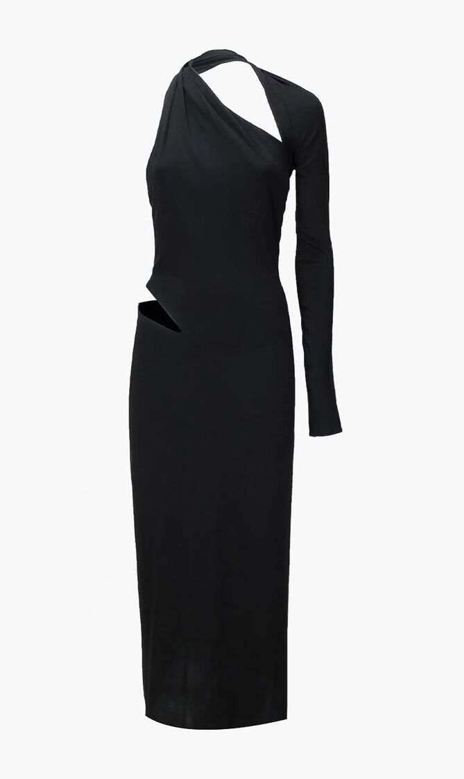 Asymmetric Midi Dress