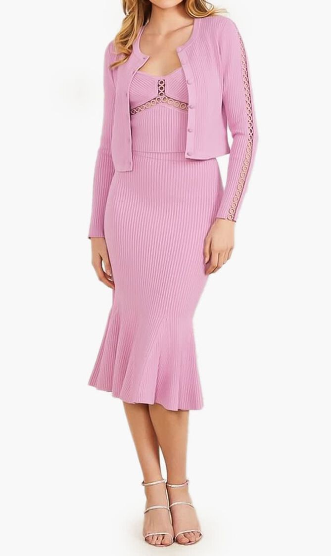 Marciano Low Ruffles Midi Skirt