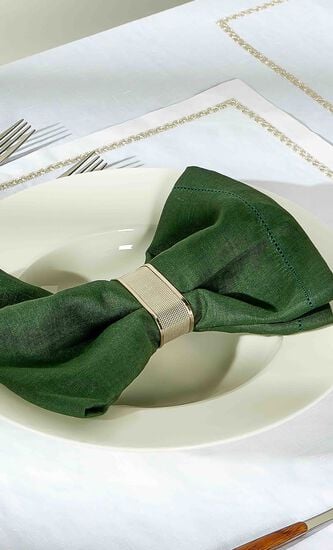 Feliz Napkin Dark Green