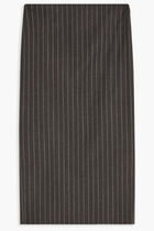 SKIRT MIDI WOOL PENCIL PINSTRIPE