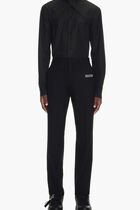 OW EMB HEAVYCOT FRONT COLLAR BLACK BLACK