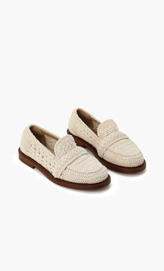 Knit Platform Loafers
